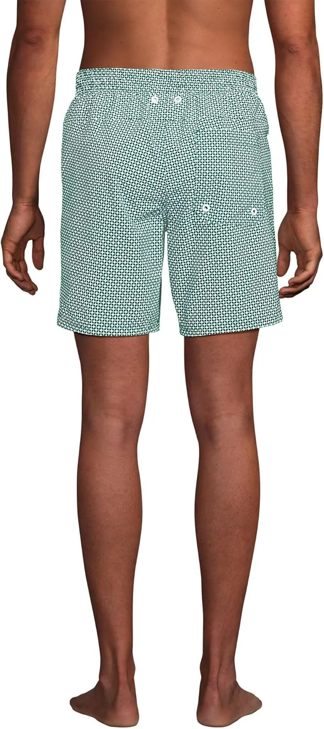 Lands' End Men's 7 Inch Volley Hydroliner Swim Trunks