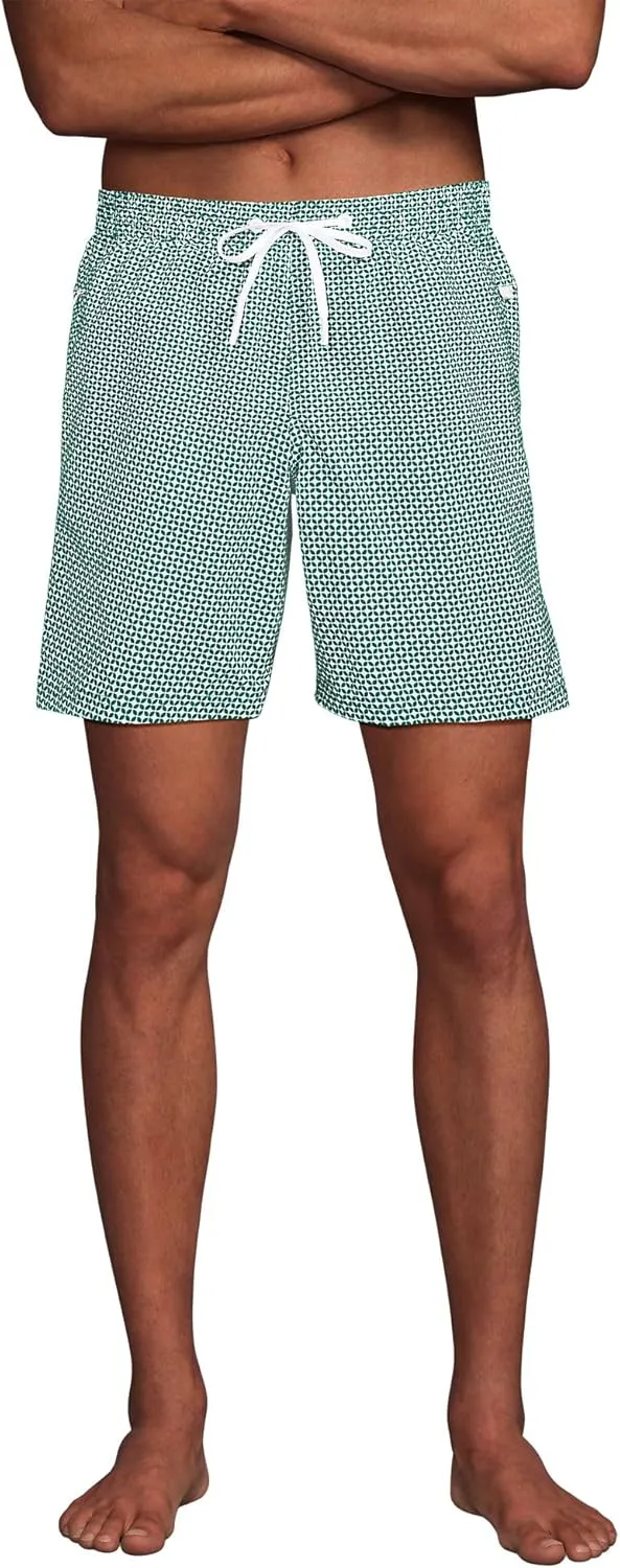 Lands' End Men's 7 Inch Volley Hydroliner Swim Trunks