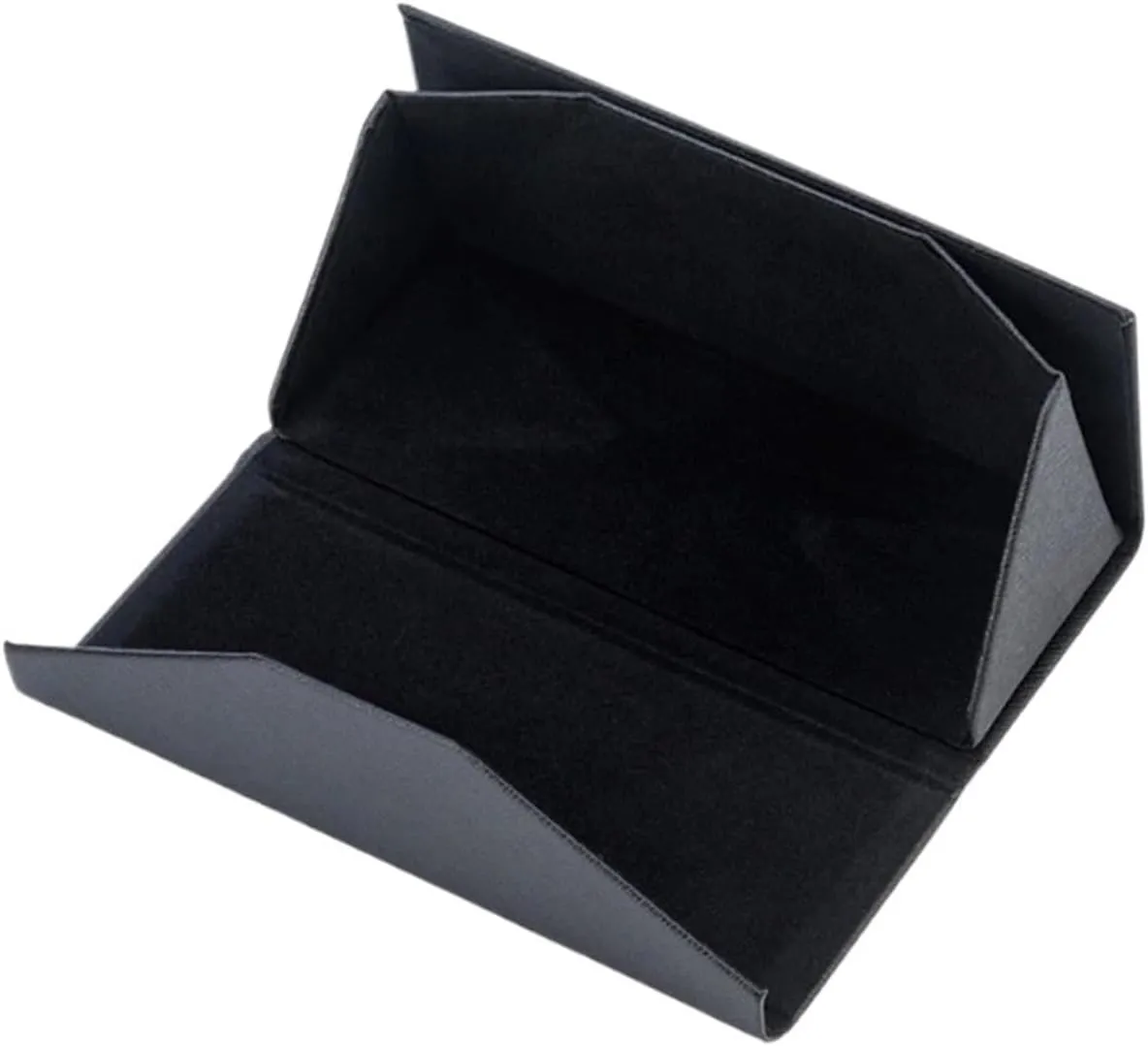 Leather waterproof glasses case, folding triangle sunglasses case bag, glasses accessories