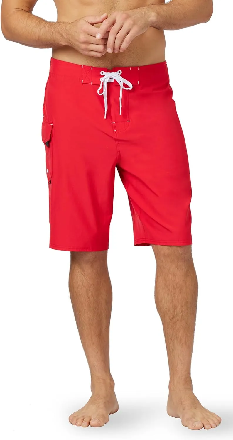 Maui Rippers Men's Lifeguard Stretch Boardshorts 21" Outseam