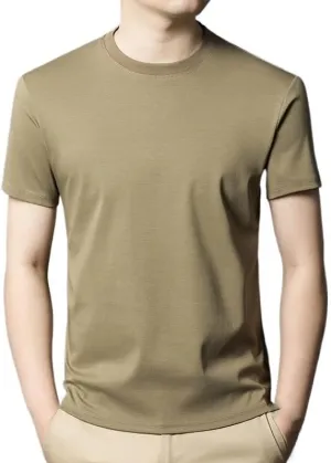 Men's Casual Solid Color Crew Neck T-Shirts for Weekend Outfits