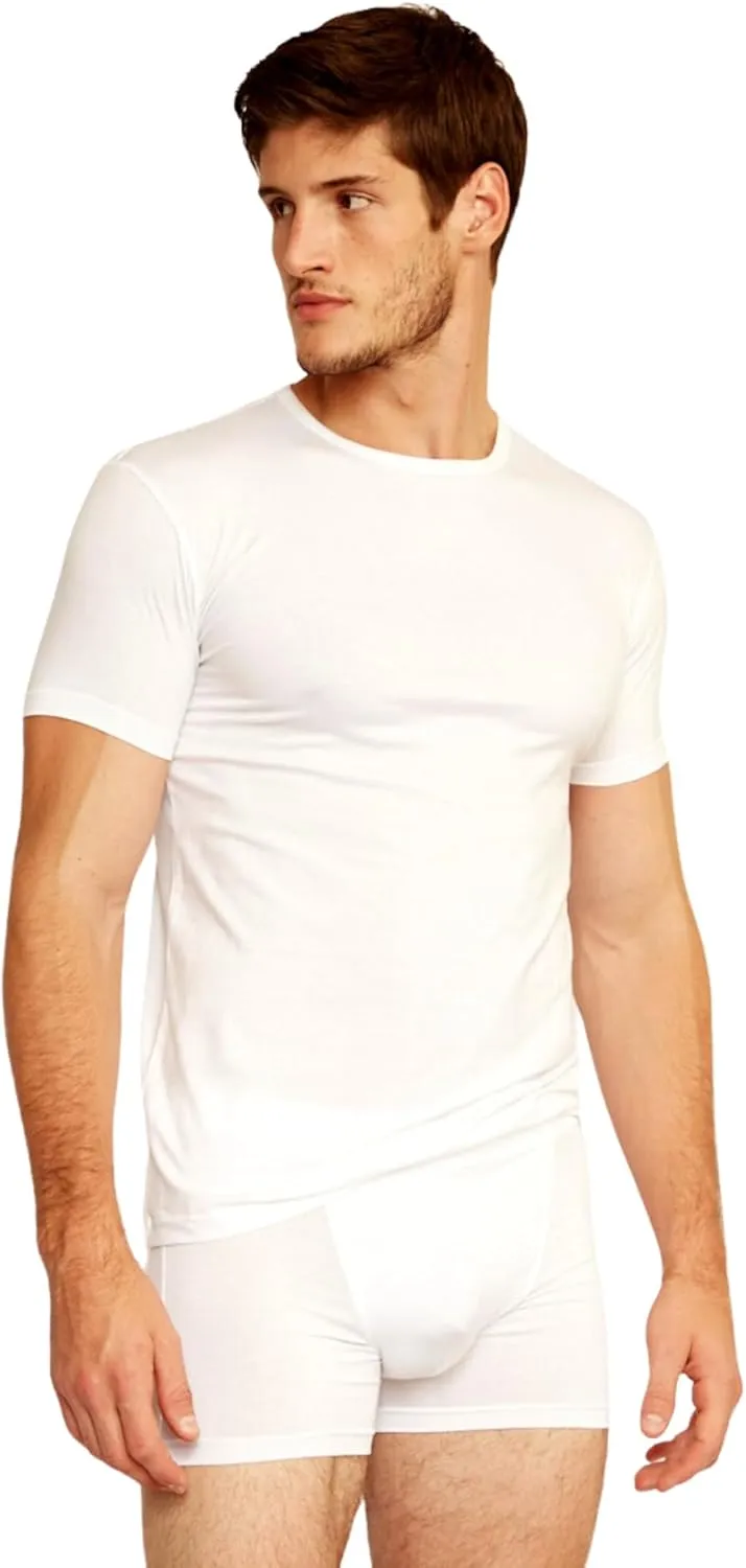 Men's Crew Neck T-Shirts, 3 Pack, Short Sleeve, Multicolor