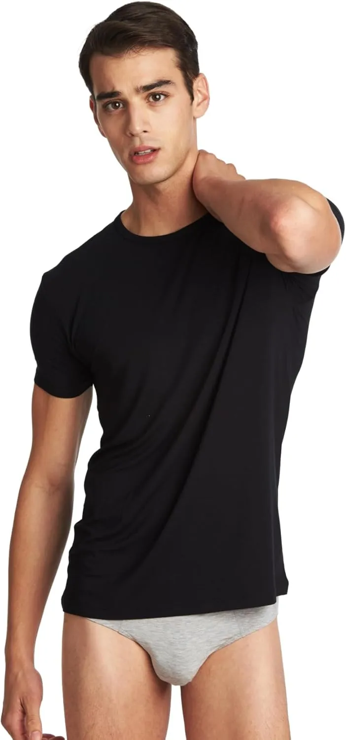 Men's Crew Neck T-Shirts, 3 Pack, Short Sleeve, Multicolor