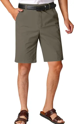 Men's Golf Shorts 2025 Mens Shorts Stretch Flat Front Work Dress Short Lightweight Hiking Chino Cargo Pants Straight