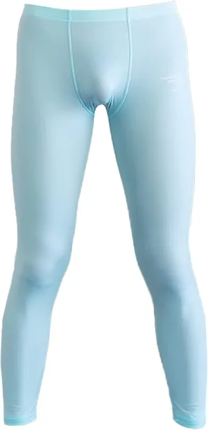Mens Ice Silk Underwear Pants Low Rise Long John Leggings Base Layer Sports Bottom