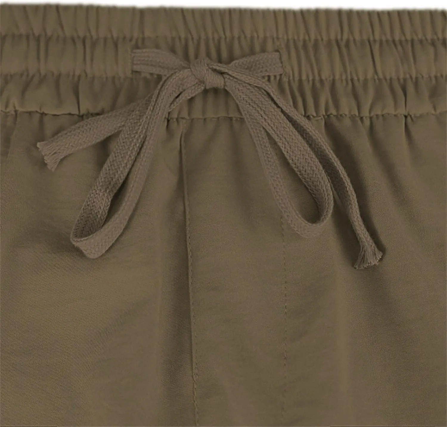 Men's Shorts Casual Cotton Linen Elastic Waist Summer Beach Vacation Shorts with Multi-Pocket