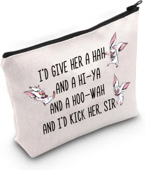 MNIGIU Bat Cosmetic Bag B-artok The M-agnificent TV Show Inspired Gift Bat Lover Gift Bat Themed Gift (HOO-W Bag)