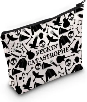 MNIGIU Leather and Lark inspired Gift Leather and Lark Cosmetic Bag Dark Romance Gift Feckin Catastrophe Bag (FEC-CAT Bag)