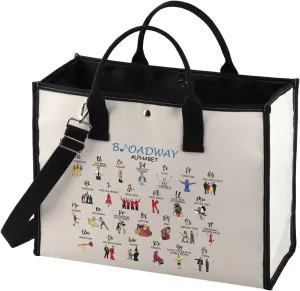 MNIGIU Musical Tote Bag Musical Lover Gift Musical Merchandise Musical Lover Gift