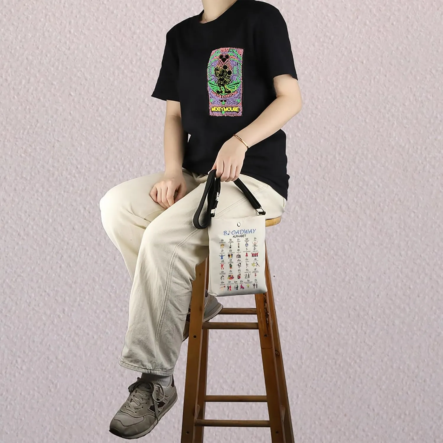 MNIGIU Musical Tote Bag Musical Lover Gift Musical Merchandise Musical Lover Gift