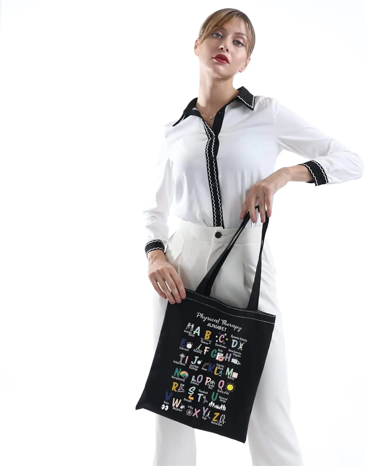 MNIGIU Physical Therapy Tote Bag - PT Appreciation Gift for Occupational Therapist Graduation