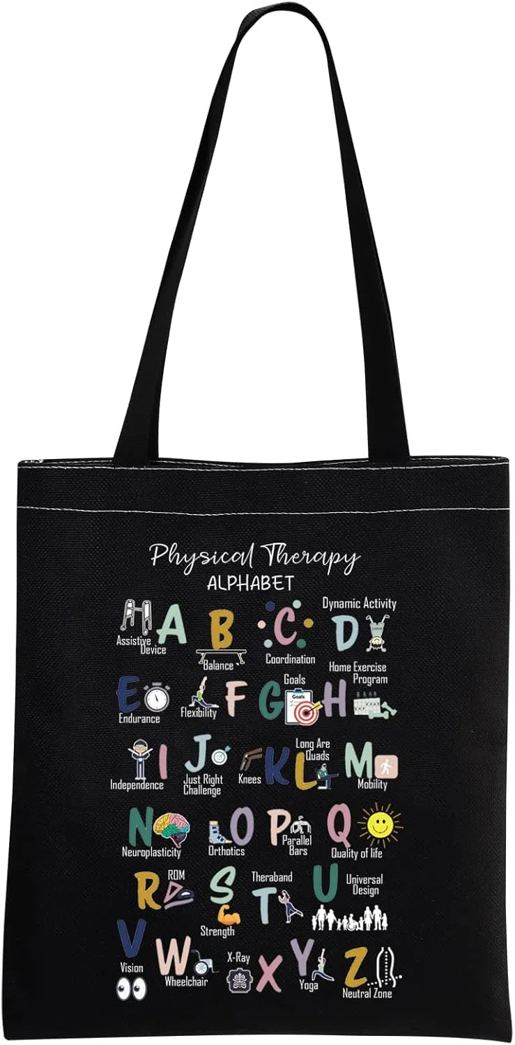 MNIGIU Physical Therapy Tote Bag - PT Appreciation Gift for Occupational Therapist Graduation