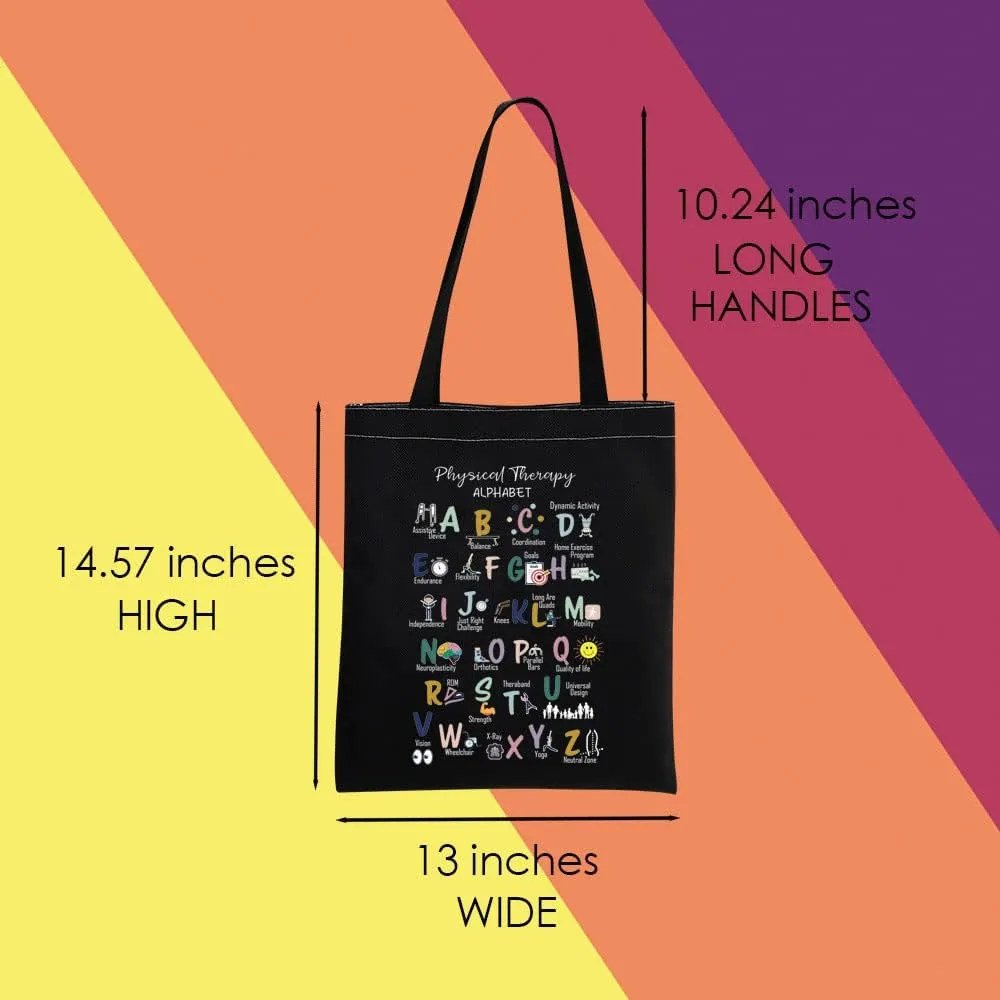 MNIGIU Physical Therapy Tote Bag - PT Appreciation Gift for Occupational Therapist Graduation
