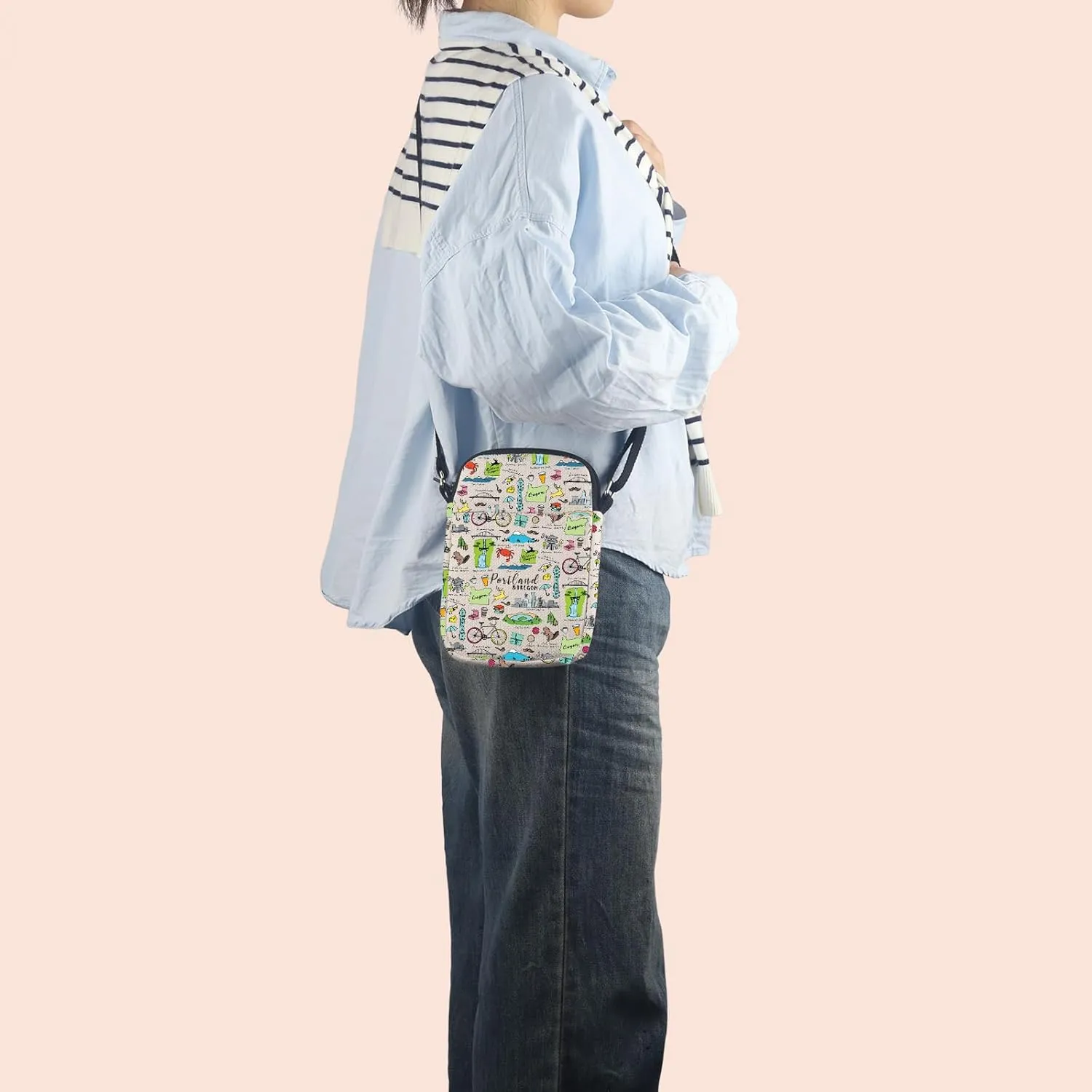 MNIGIU Portland Tote Bag - Travel Gift, Oregon State Gifts, Portland Souvenir