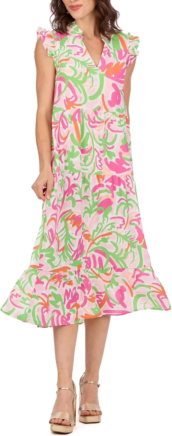 Mud Pie Women's Adair Tiered Maxi Dress