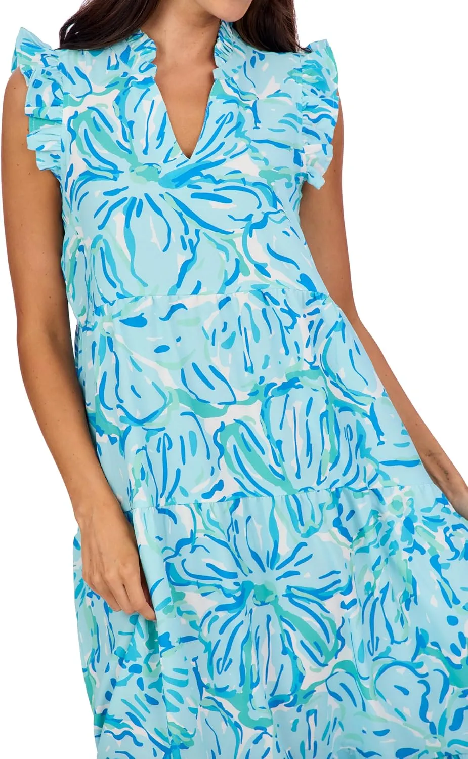 Mud Pie Women's Adair Tiered Maxi Dress