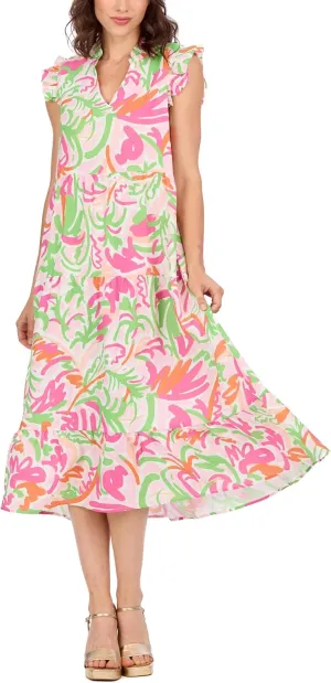 Mud Pie Women's Adair Tiered Maxi Dress