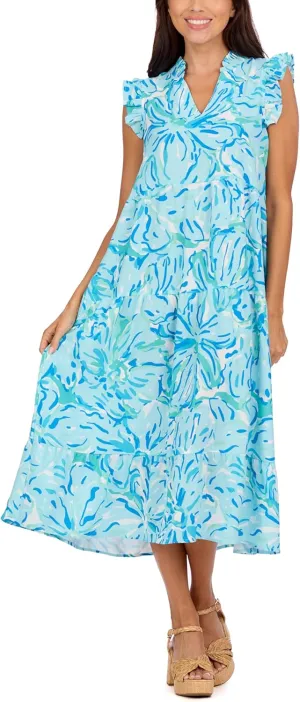 Mud Pie Women's Adair Tiered Maxi Dress