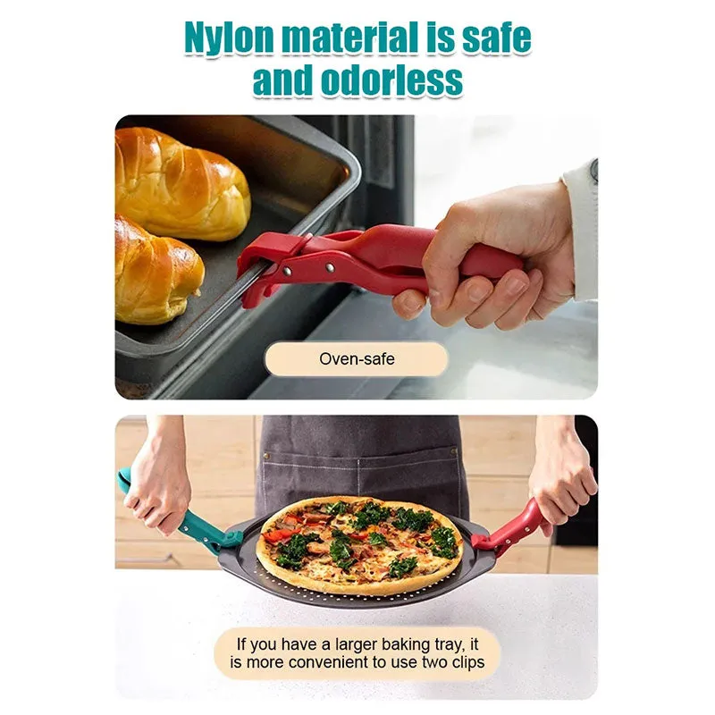 Multi-Purpose Anti-Scald Bowl Holder Clip for Kitchen 2pcs