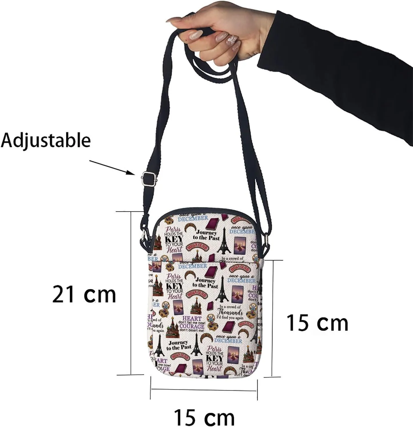 Musical Inspired Gift Musical Theater Zipper Pouch Makeup Bag Gift For Actor Actress (Crossbody bag)