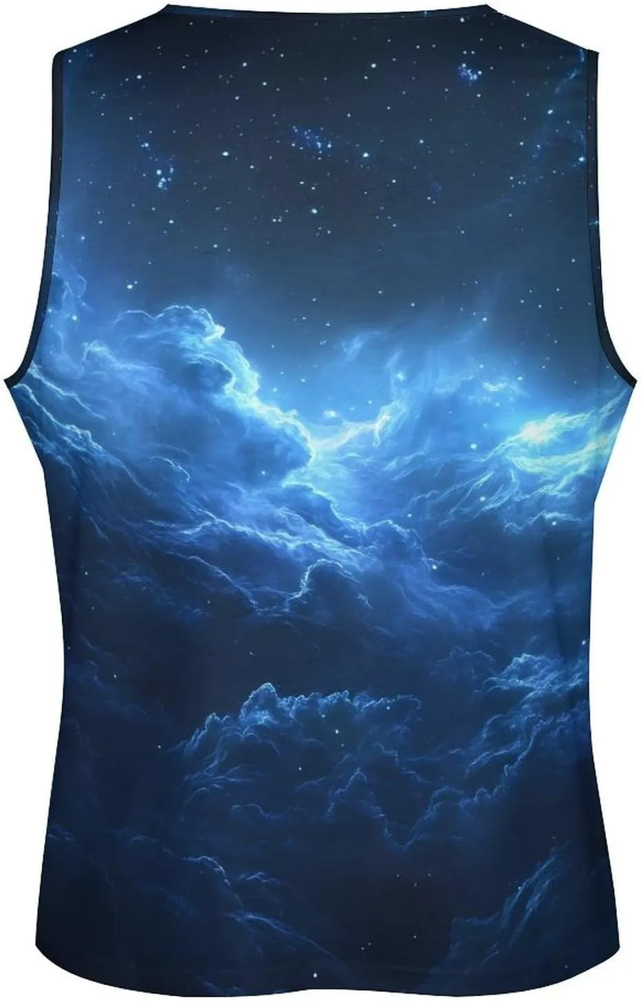 Nebula Cloud Men's Activewear Tank Tops Gym Sleeveless Muscle T Shirts Workout Tees Vest