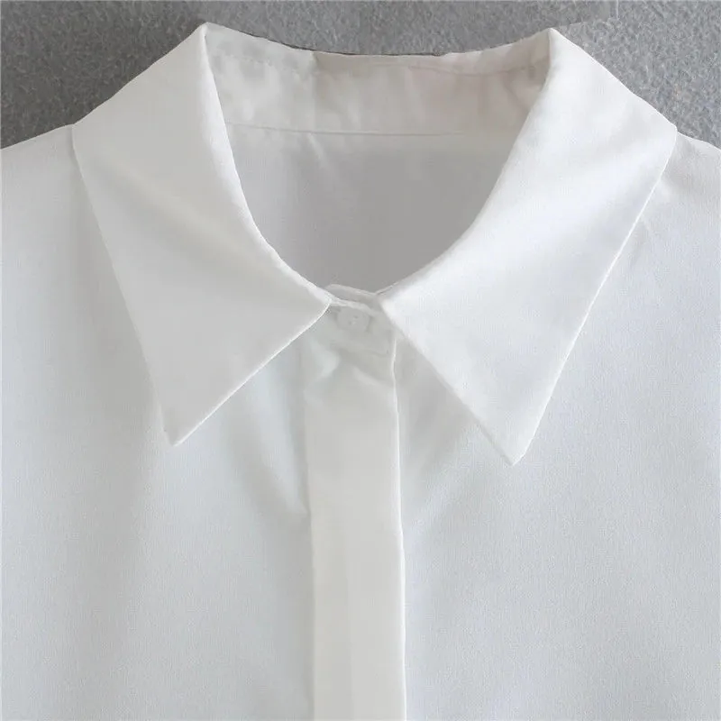 Octavia Feather Cuffed Shirt