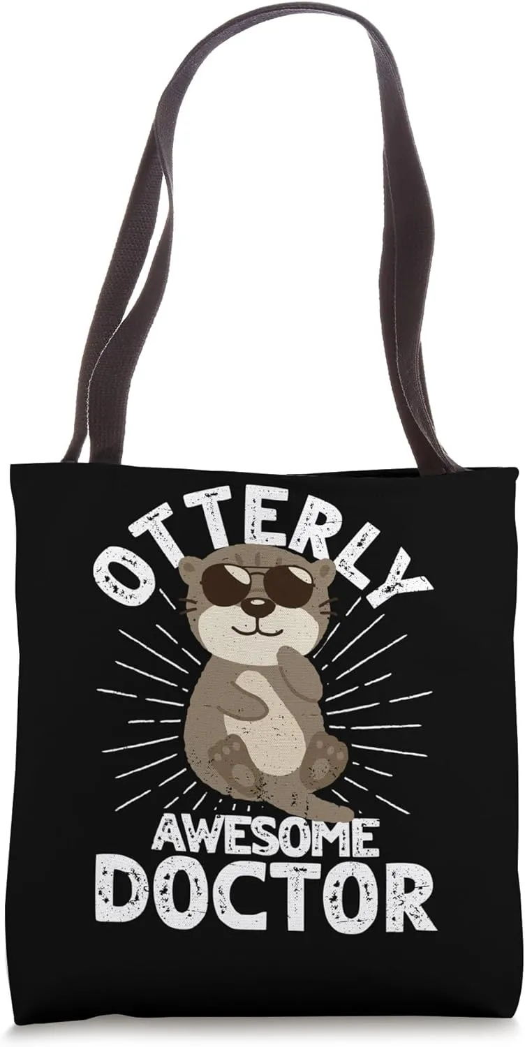 Otterly Awesome Doctor Otter Funny Doctor Humor Tote Bag