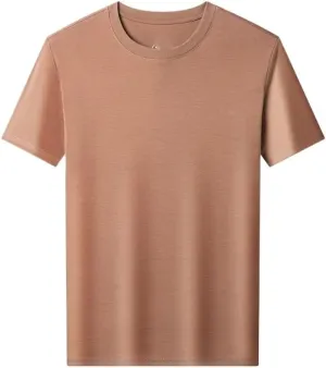 Premium Cotton Men's Casual Crew Neck T-Shirts in Solid Colors