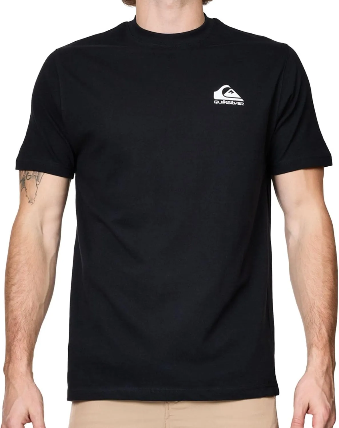 Quiksilver Big and Tall T-Shirts for Men - Mens Short Sleeve Cotton Crewneck Tee