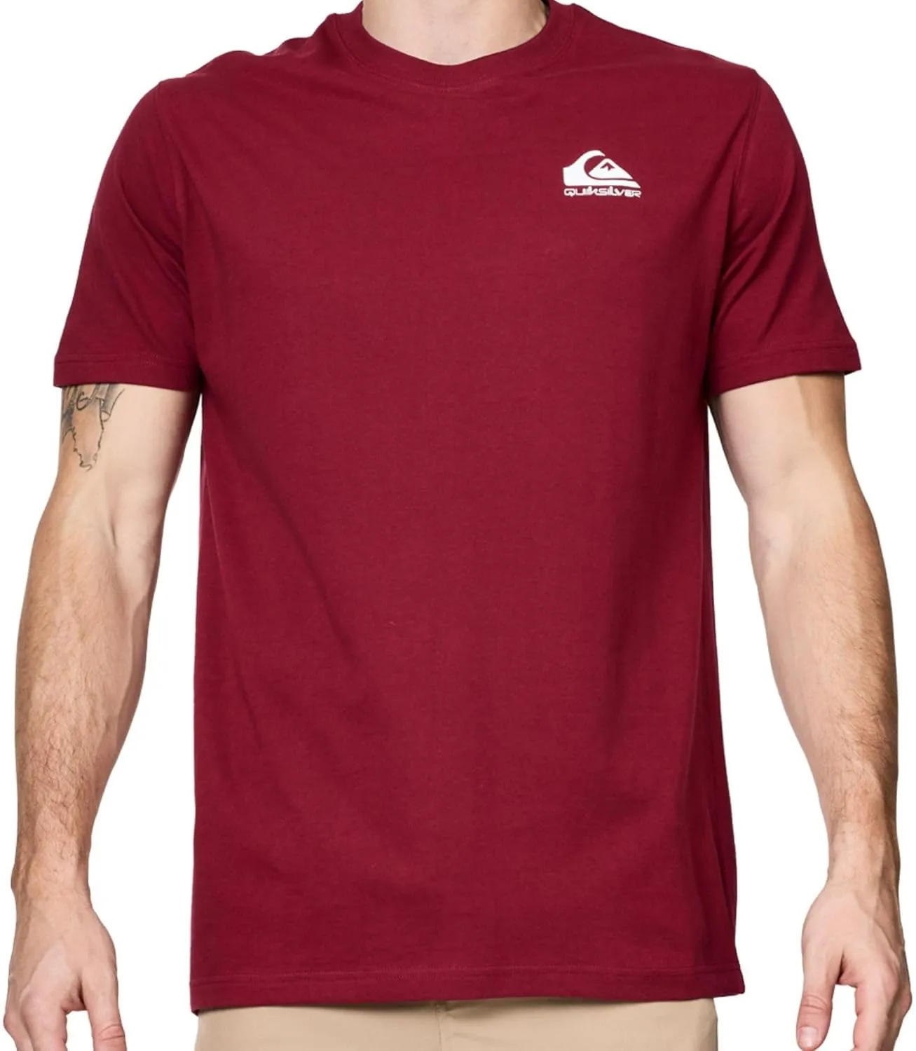 Quiksilver Big and Tall T-Shirts for Men - Mens Short Sleeve Cotton Crewneck Tee