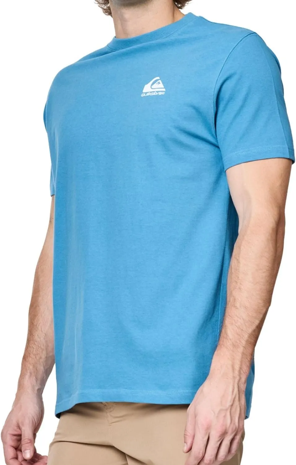 Quiksilver Big and Tall T-Shirts for Men - Mens Short Sleeve Cotton Crewneck Tee