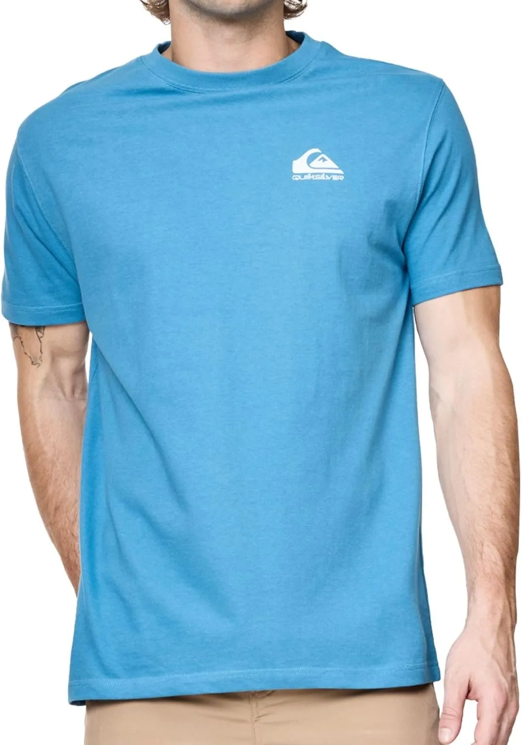 Quiksilver Big and Tall T-Shirts for Men - Mens Short Sleeve Cotton Crewneck Tee