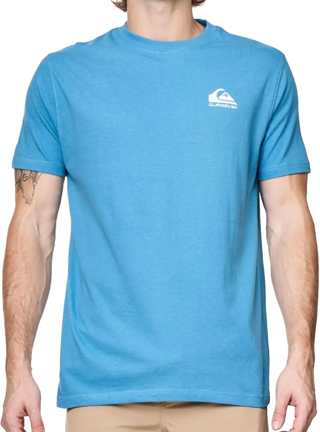 Quiksilver Big and Tall T-Shirts for Men - Mens Short Sleeve Cotton Crewneck Tee