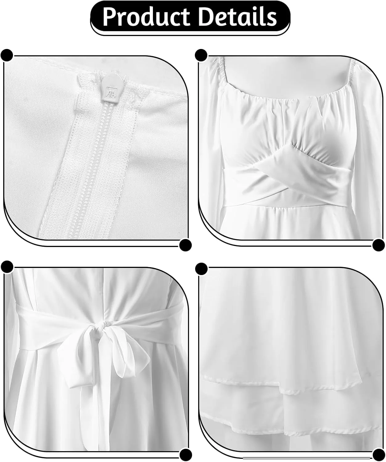 Rompers for Women Boho Off Shoulder Rompers Lantern Long Sleeve Ruffle Layer Back Tie Mini Short Jumpsuit