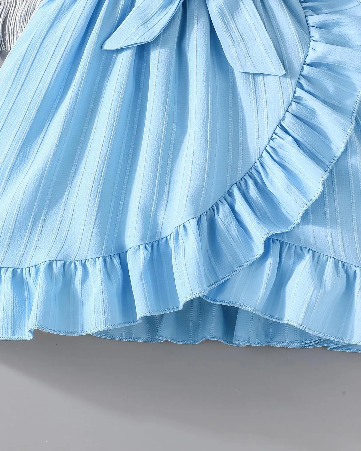 Rosibel Toddler Girls Dress Kids Ruffles Sleeveless Casual Dresses Little Girls Summer Beach Sundress 2-7Y