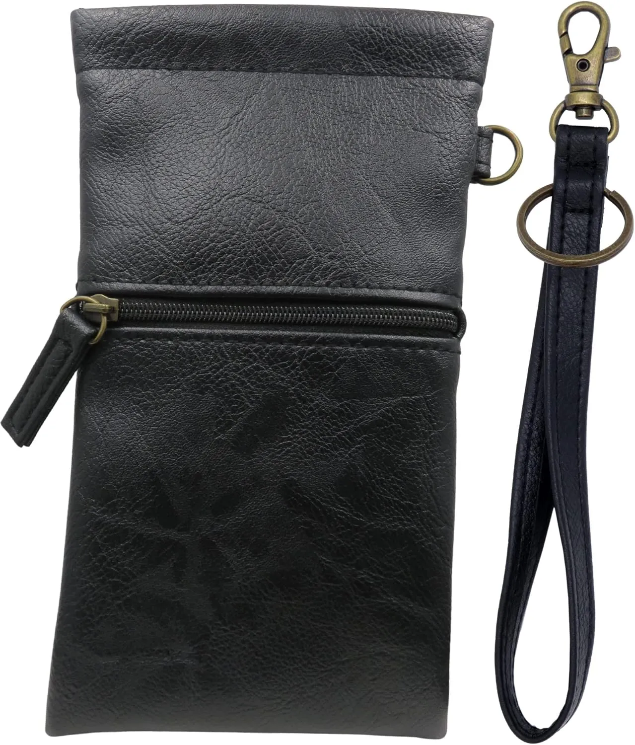 Soft Sunglass Pouch - Extra Large Eyeglasses Holder squeeze top - Glasses Holder Sleeve w/Wristlet lanyard & cleaning cloth
