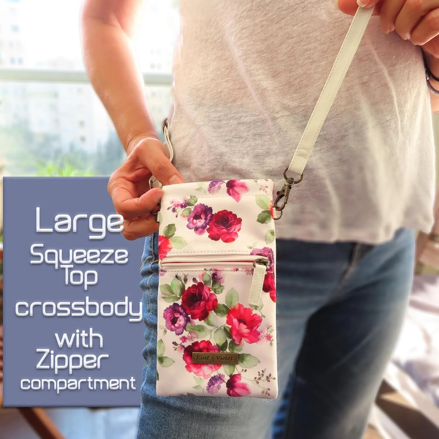 Soft Sunglass Pouch - Extra Large Eyeglasses Holder squeeze top - Glasses Holder Sleeve w/Wristlet lanyard & cleaning cloth
