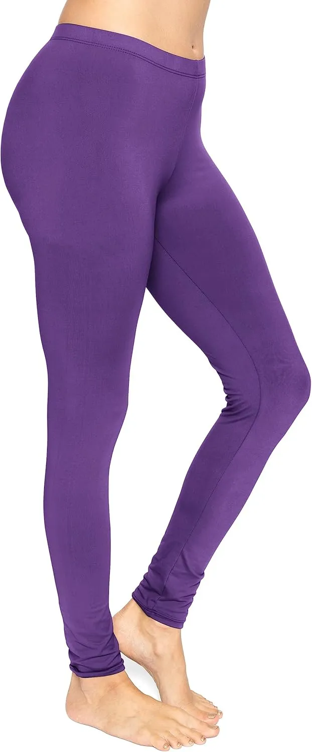 STRETCH IS COMFORT Women's and Plus Size Oh So Soft Full and Knee Length Leggings | Basic Essentials | Small to 7X