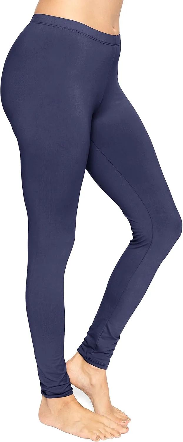 STRETCH IS COMFORT Women's and Plus Size Oh So Soft Full and Knee Length Leggings | Basic Essentials | Small to 7X