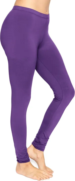STRETCH IS COMFORT Women's and Plus Size Oh So Soft Full and Knee Length Leggings | Basic Essentials | Small to 7X