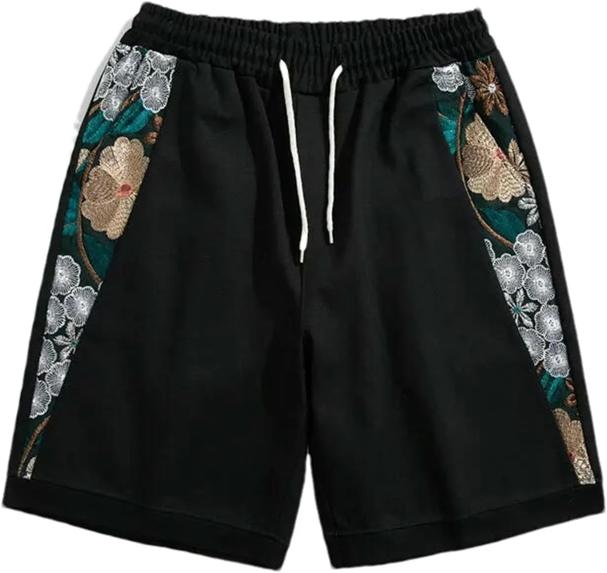Summer Men Japanese Embroidery Shorts Men Casual Chinese Style Beach Shorts Male Boardshort