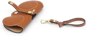 Sunglasses Bag Cute Portable genuine leather Glasses Case Protective Cover Men Women Glasses Clip Fashion Eyeglass Bag