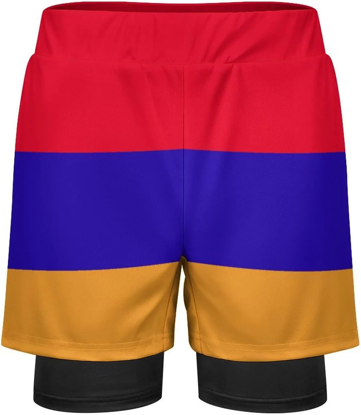 TAIZIYEAH Men's Sports Beach Pants Armenian Flag Swim Trunks Walk Short Fashion Quick Dry Beach Shorts L