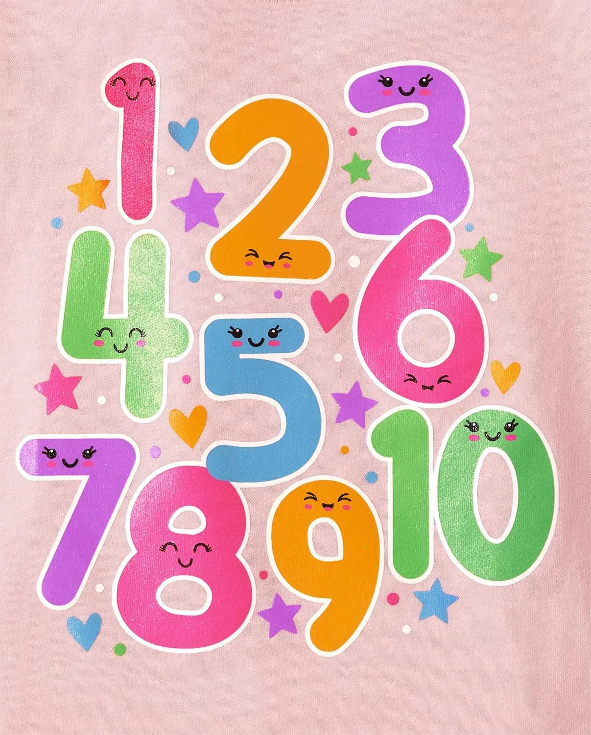 The Children's Place Baby and Toddler Girls' School Days Short Sleeve Graphic T-Shirts, Multipack
