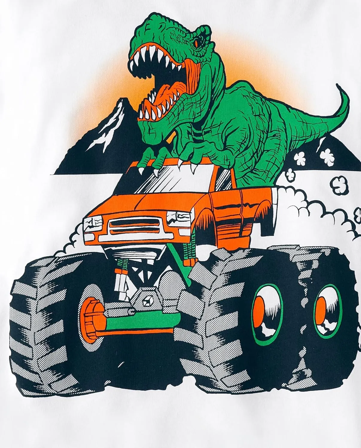 The Children's Place Boys' Dino Long Sleeve Graphic T-Shirts,multipacks