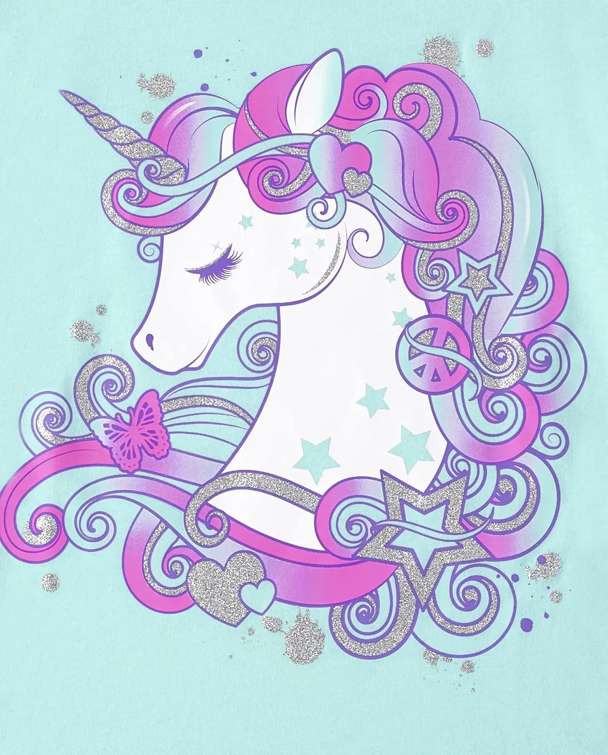 The Children's Place Girls' Unicorn Short Sleeve Graphic T-Shirts, Multipack