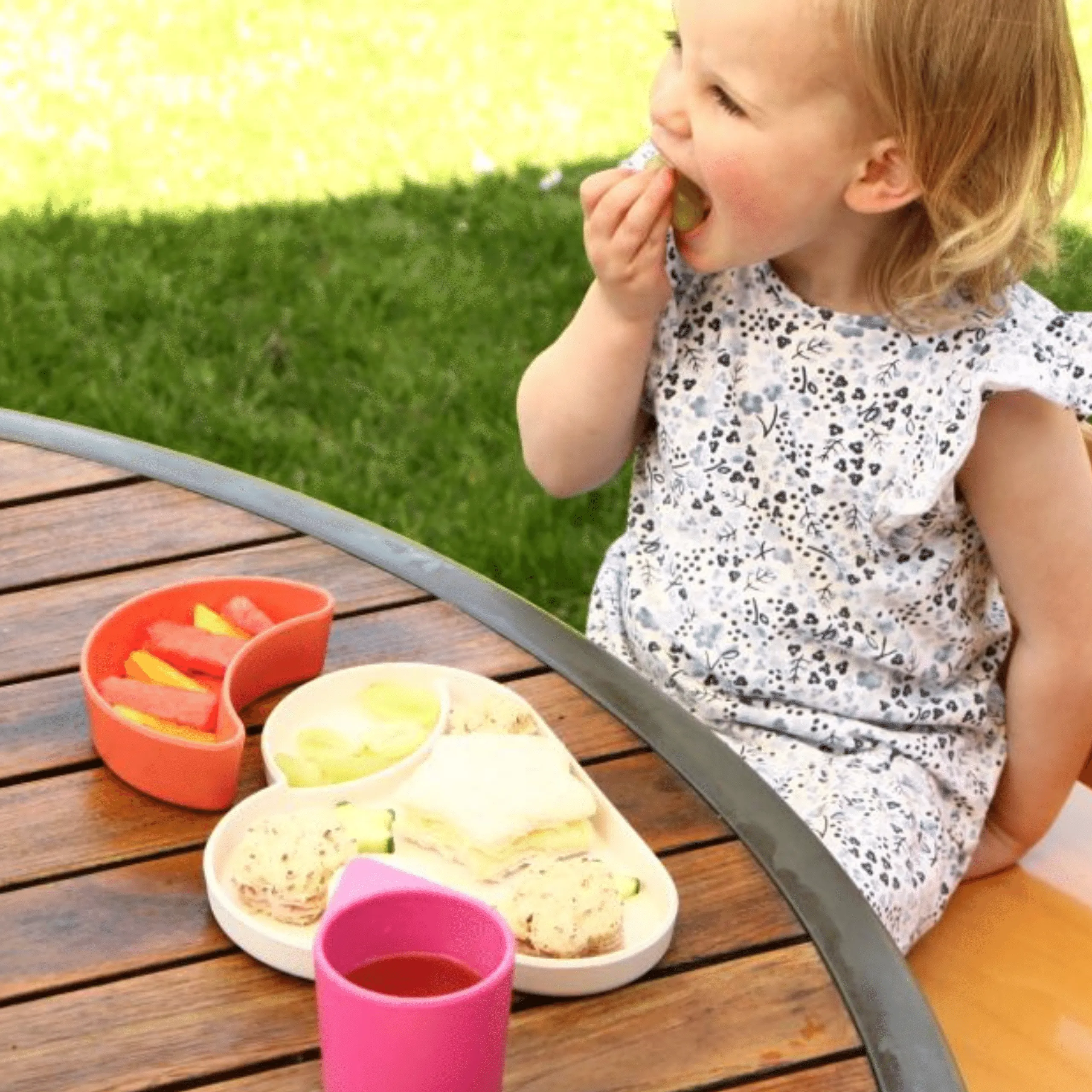 TUM TUM Eco Cloud Dining Set - Pink/Orange