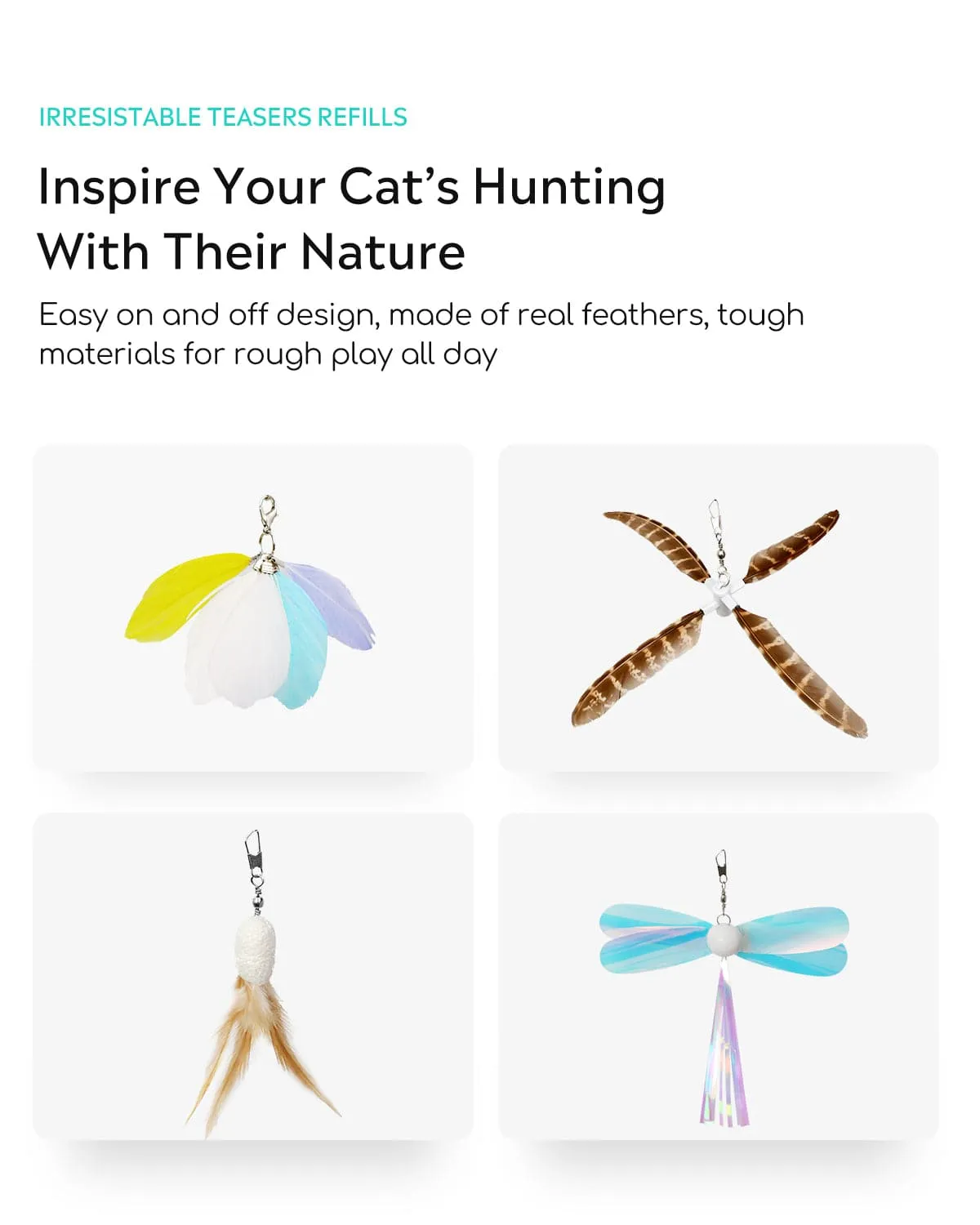 Uah Pet Cat Wand Toy