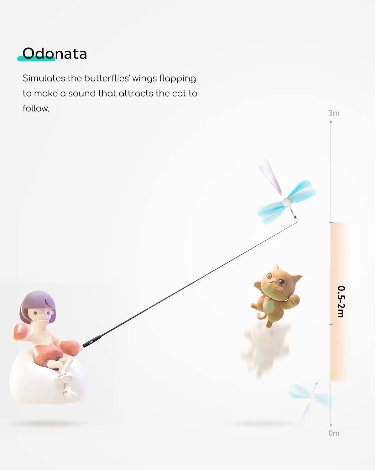 Uah Pet Cat Wand Toy