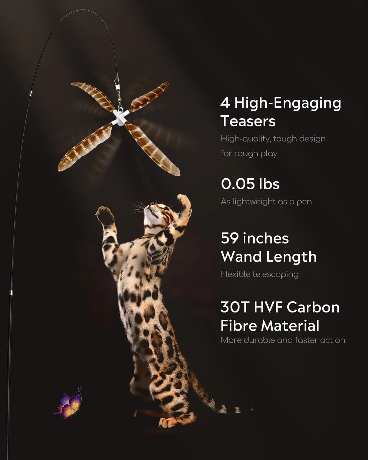 Uah Pet Cat Wand Toy